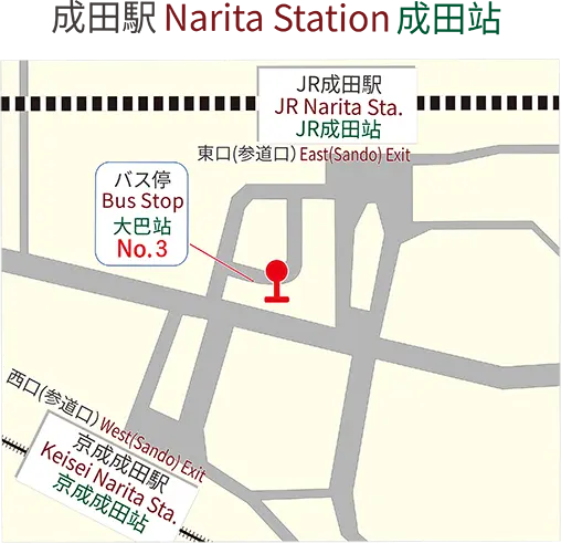成田駅マップ